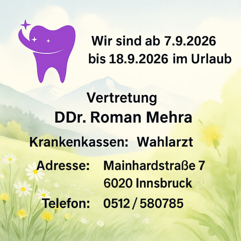 Wir sind vom 7.9.2026 bis 18.9.2026 auf Urlaub